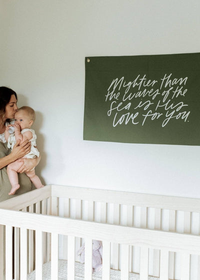 “Mightier” Small Canvas Banner - LIV & Company