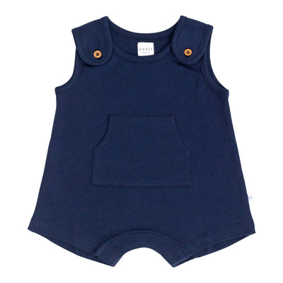 Navy Organic Cotton Tank Romper - LIV & Company