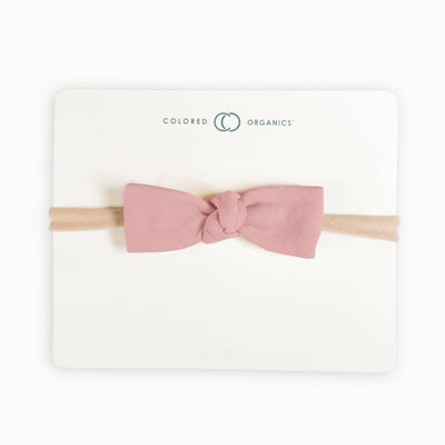 Organic Baby Bow Headband - Rose - LIV & Company