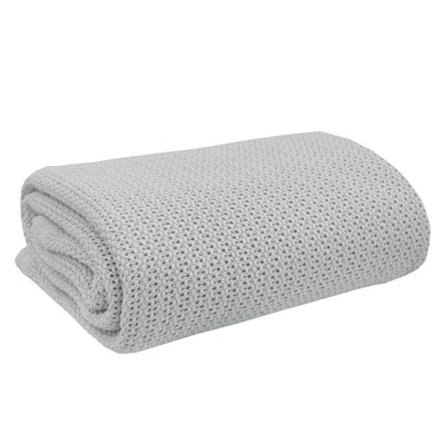 Organic Cotton Blanket - Gray - LIV & Company