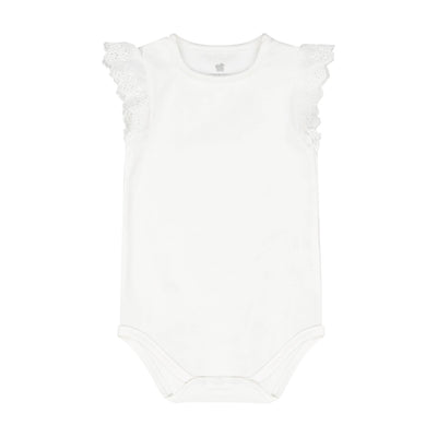 Organic Cotton Eyelet Bodysuit - LIV & Company