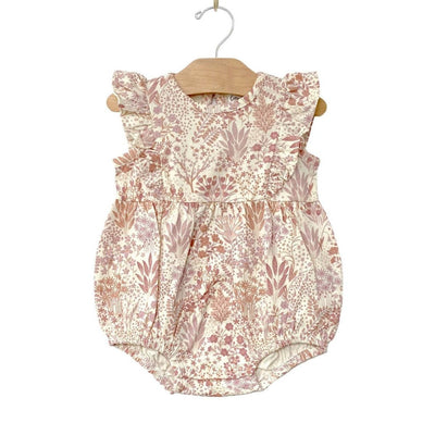 Pastel Peach Floral Romper - LIV & Company