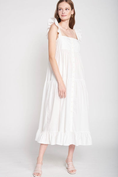 Pathways Eyelet Midi Dress - LIV & Company