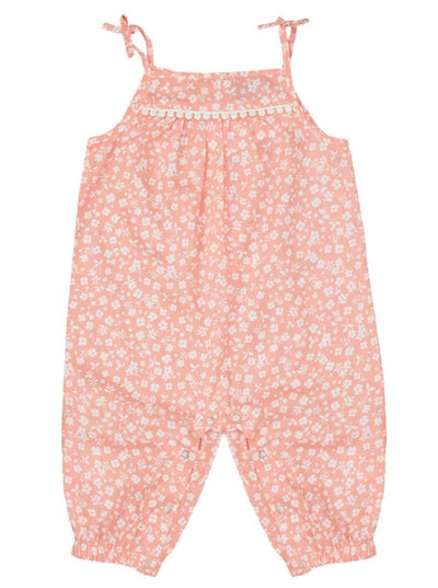 Peach Floral Playsuit - LIV & Company