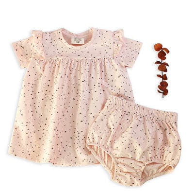 Pebble Ruffle Dress + Bloomer Set - LIV & Company