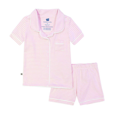 Pink Striped Pima Cotton Pajamas - LIV & Company