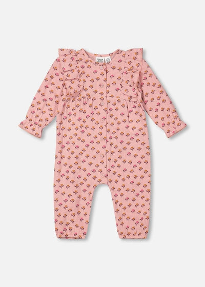 Pink Tulip Muslin Jumpsuit - LIV & Company
