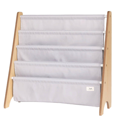Recycled Fabric Kids Book Rack: Light Gray - LIV & Company