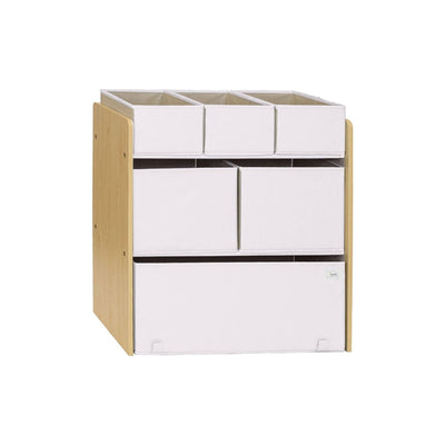 Recycled Fabric Multi - Bin Organizer: Cream - LIV & Company
