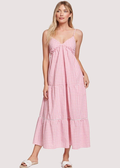 Romantic Gingham Dress - LIV & Company