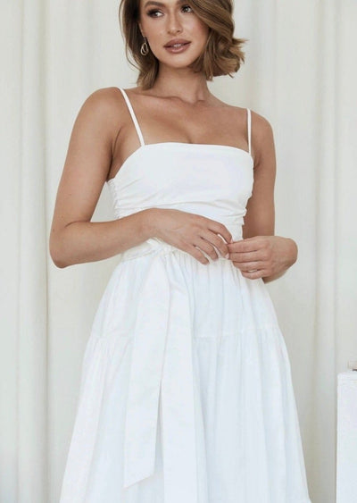 Sabrina Dress - White - LIV & Company
