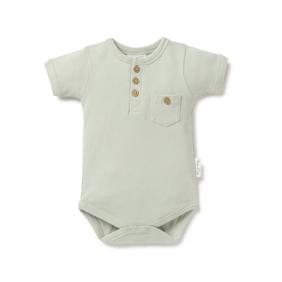 Sage Rib Henley Onesie - LIV & Company