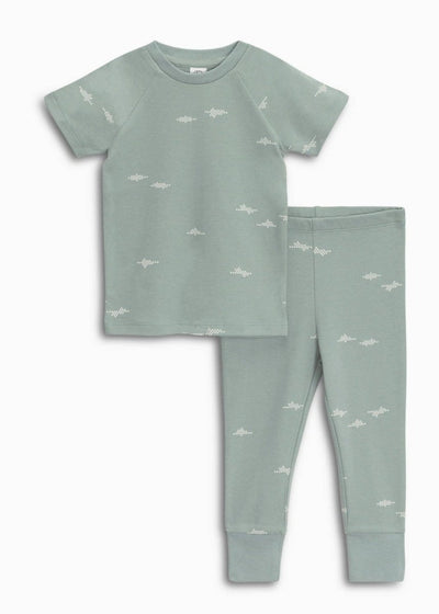Short Sleeve Jammies - Reed / Tide - LIV & Company