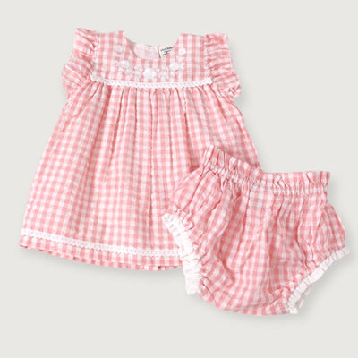 Sophie Seersucker Dress + Bloomer - LIV & Company