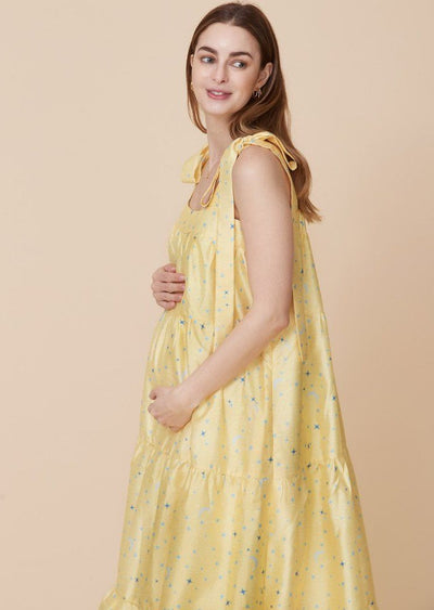 Star Printed Taffeta Gown dress LIV Maternity 