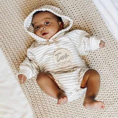 Striped Hoodie Romper - LIV & Company