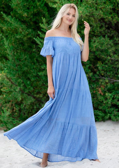 Talia Dress - Blue - LIV & Company