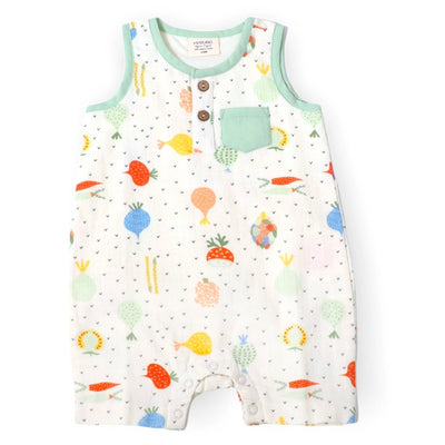Veggie Muslin Sleeveless Romper - LIV & Company