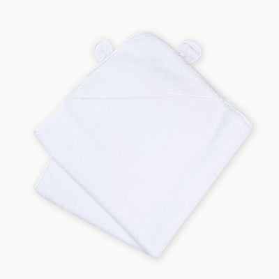 White Organic Cotton Hooded Towel - LIV & Company
