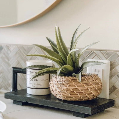 Wooden Soap Stand - Black - LIV & Company